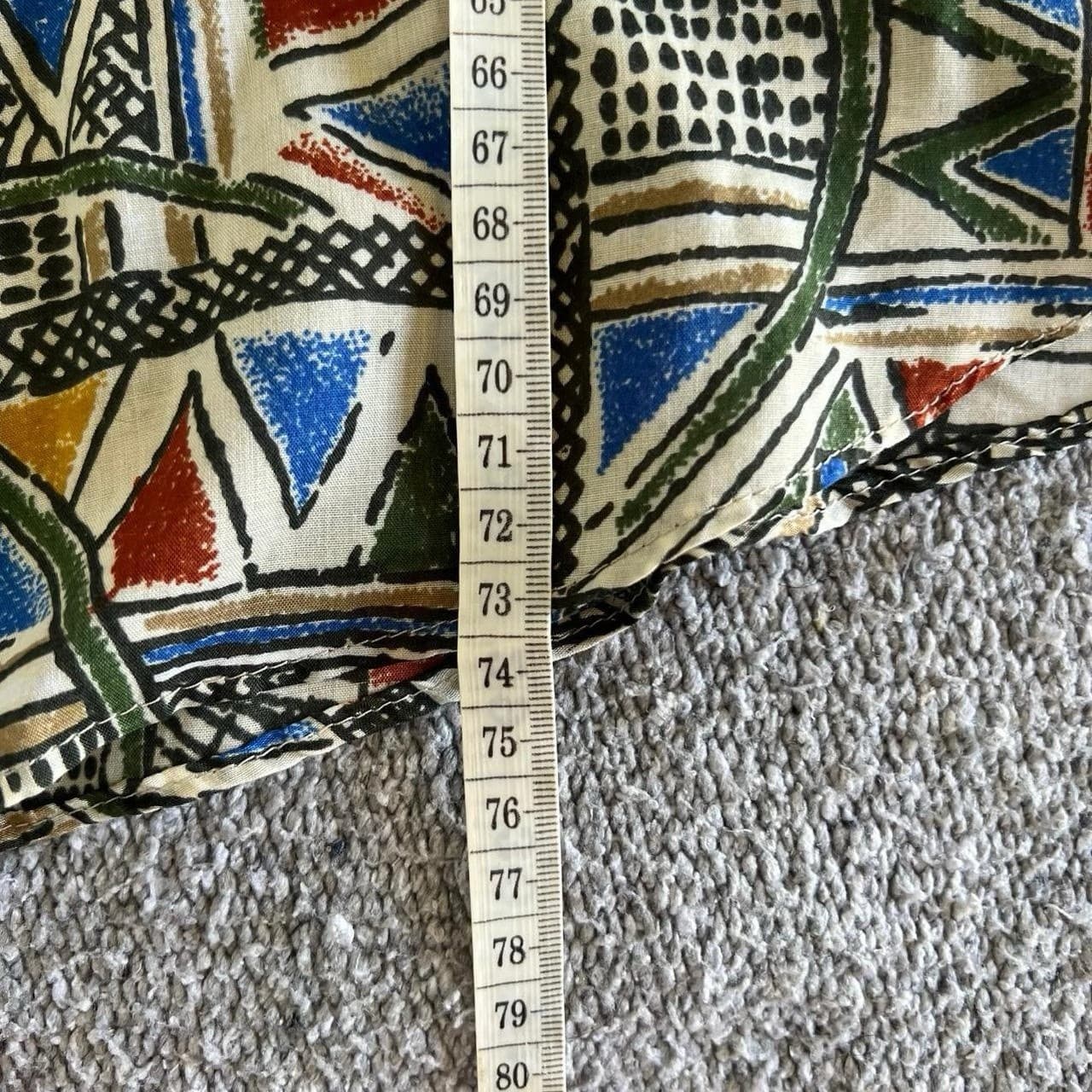Vintage 90s Geometric Shirt L Abstract Indie Sleaze Grunge Retro Surf Skate — photo 7 of 7