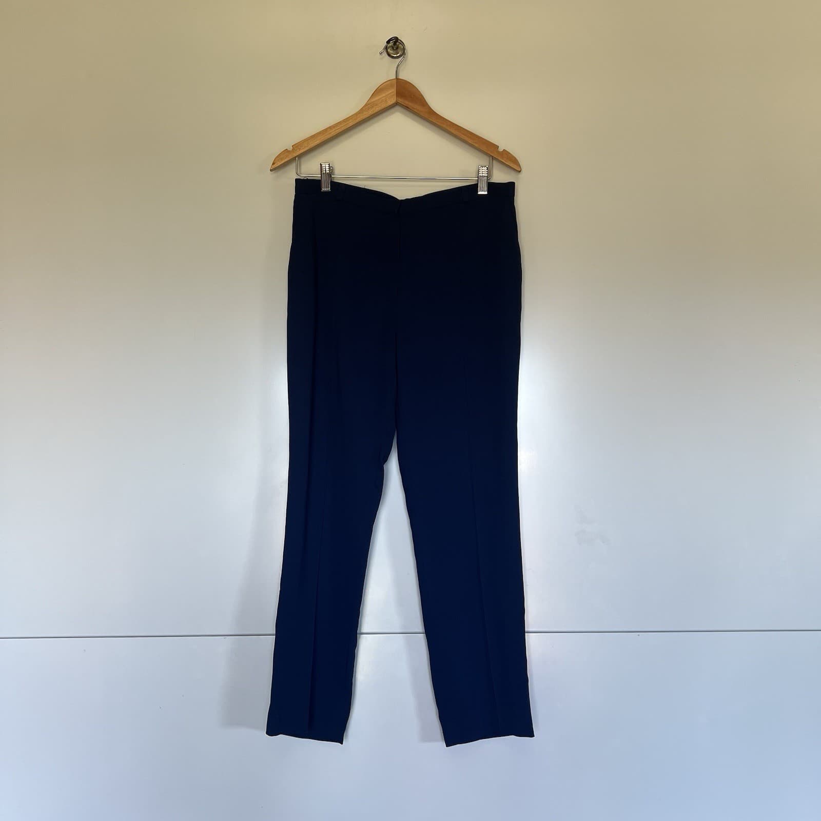 Lanvin Navy Tailored Trousers 42 12 14 High Waist Straight Leg Archive Luxury — photo 10 of 11