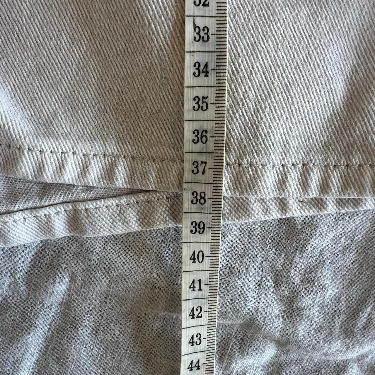 Insight Cream Denim Shorts 24 6 High Waisted Wide Leg A-Line Petite White Surf — photo 8 of 8