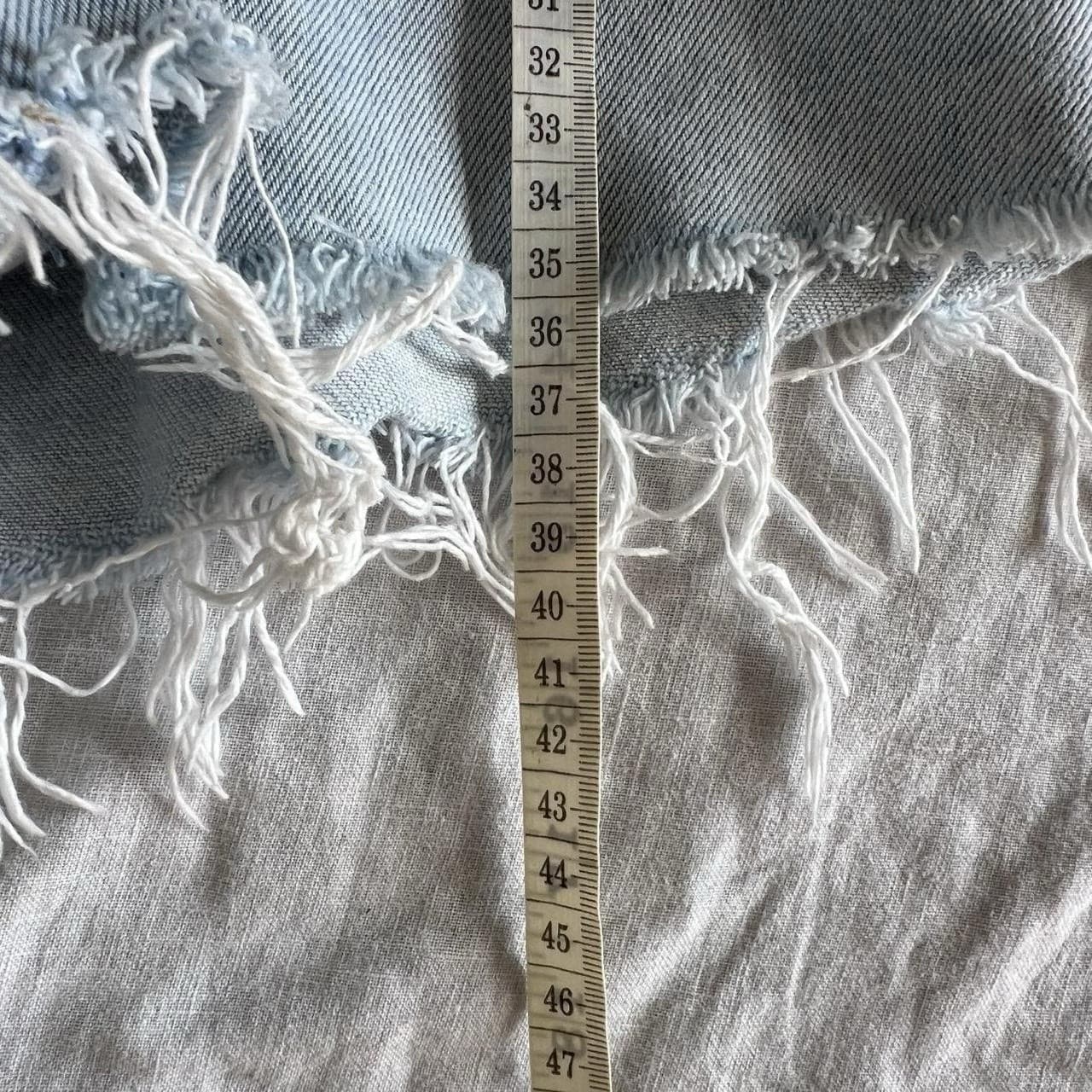 Rollas Mirage Denim Shorts 26 8 High Rise Loose Fit Light Blue Organic Cotton — photo 7 of 10