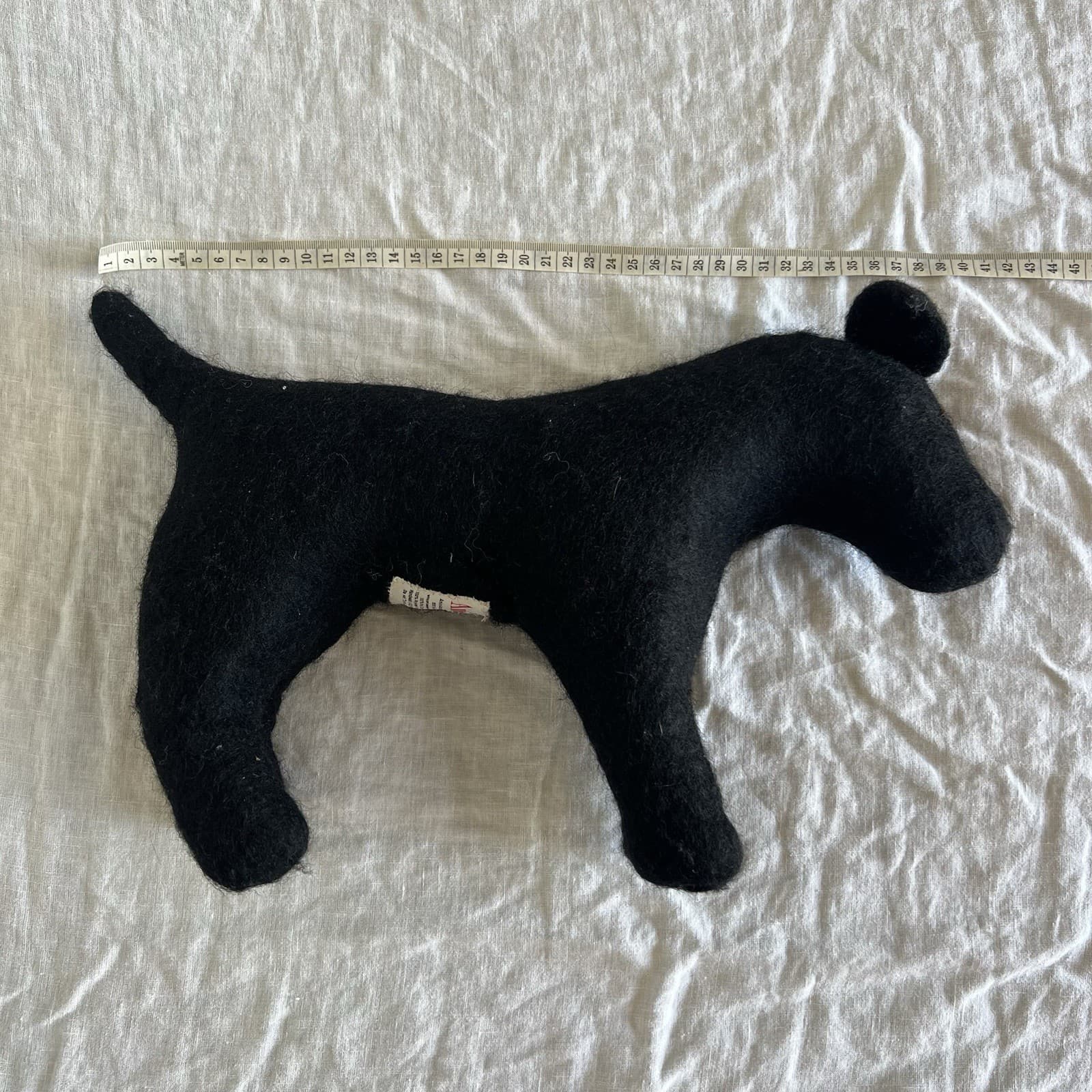 Amica Felted Wool Black Dog Toy Medium UK Handmade Waldorf Montessori Nursery — photo 6 of 7