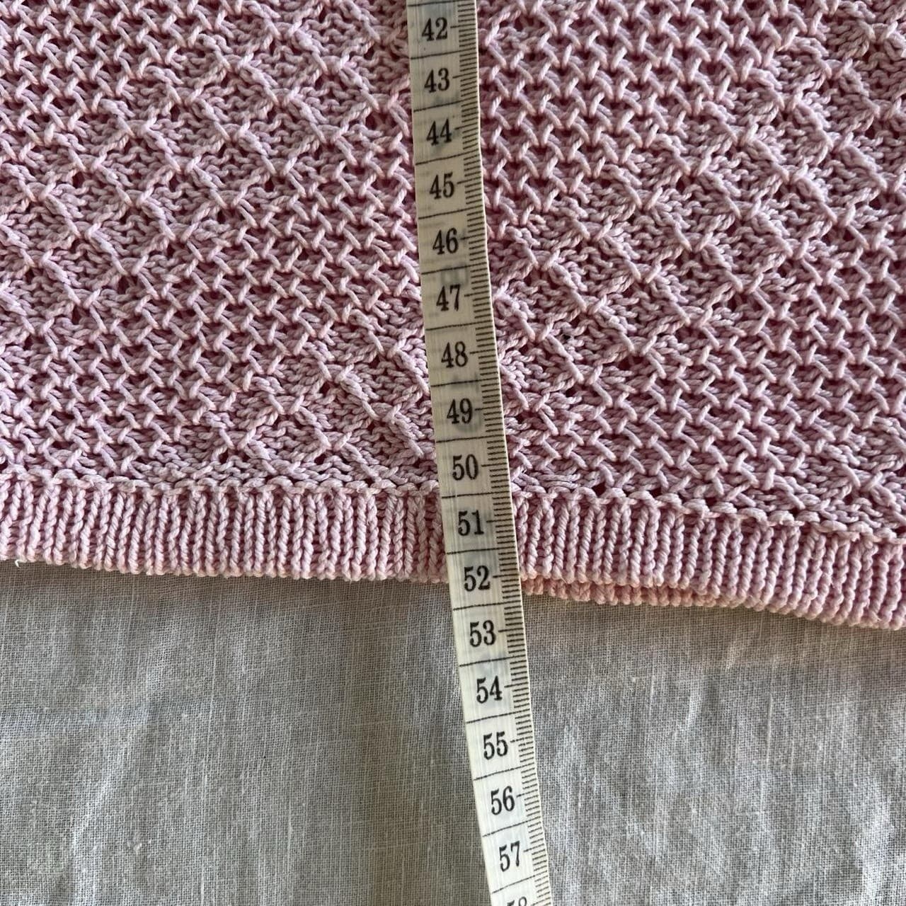 Vintage Pink Knit Cardigan Blouse Pastel Boxy Short Sleeve Cottagecore Coquette — photo 7 of 8