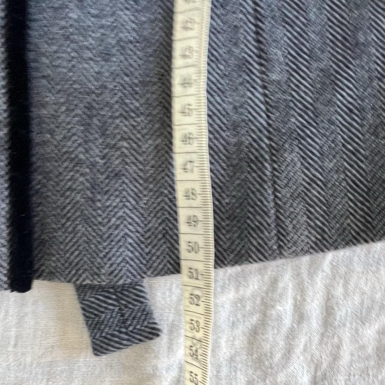 Vintage ORIGINAL LANZ Salzburg Wool Vest 40 S Grey Herringbone Velvet Folk — photo 7 of 8