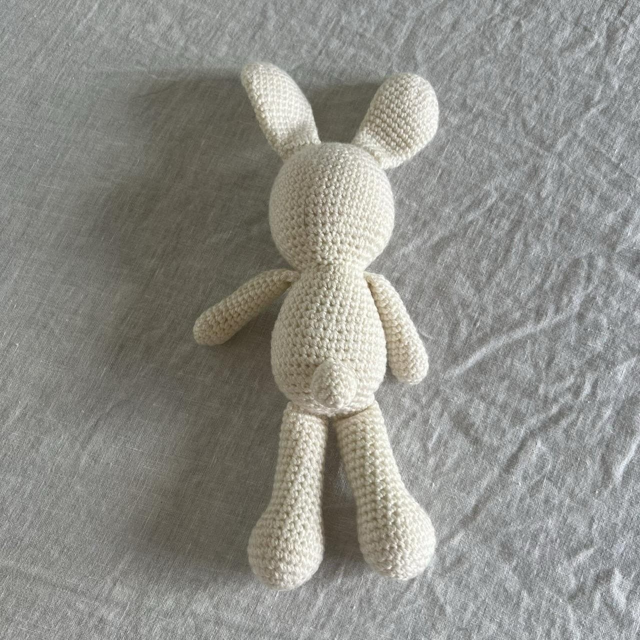 Handmade Crochet Bunny Rabbit Plush Amigurumi Heirloom Toy Prairie Nursery Decor — photo 3 of 5