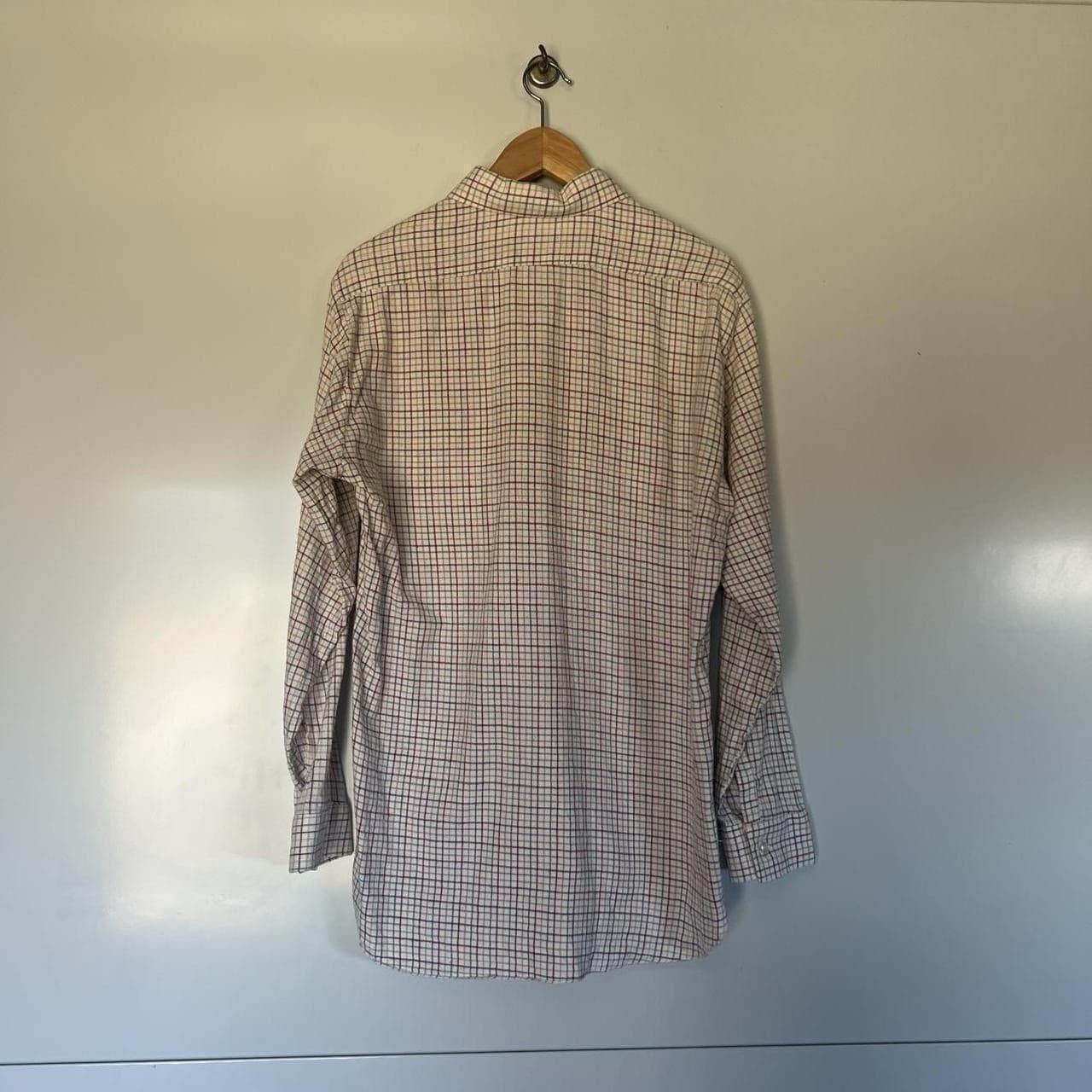 Vintage 90s Flannel Shirt Oversized Check Shacket Cotton L Workwear Prairie — photo 3 of 8