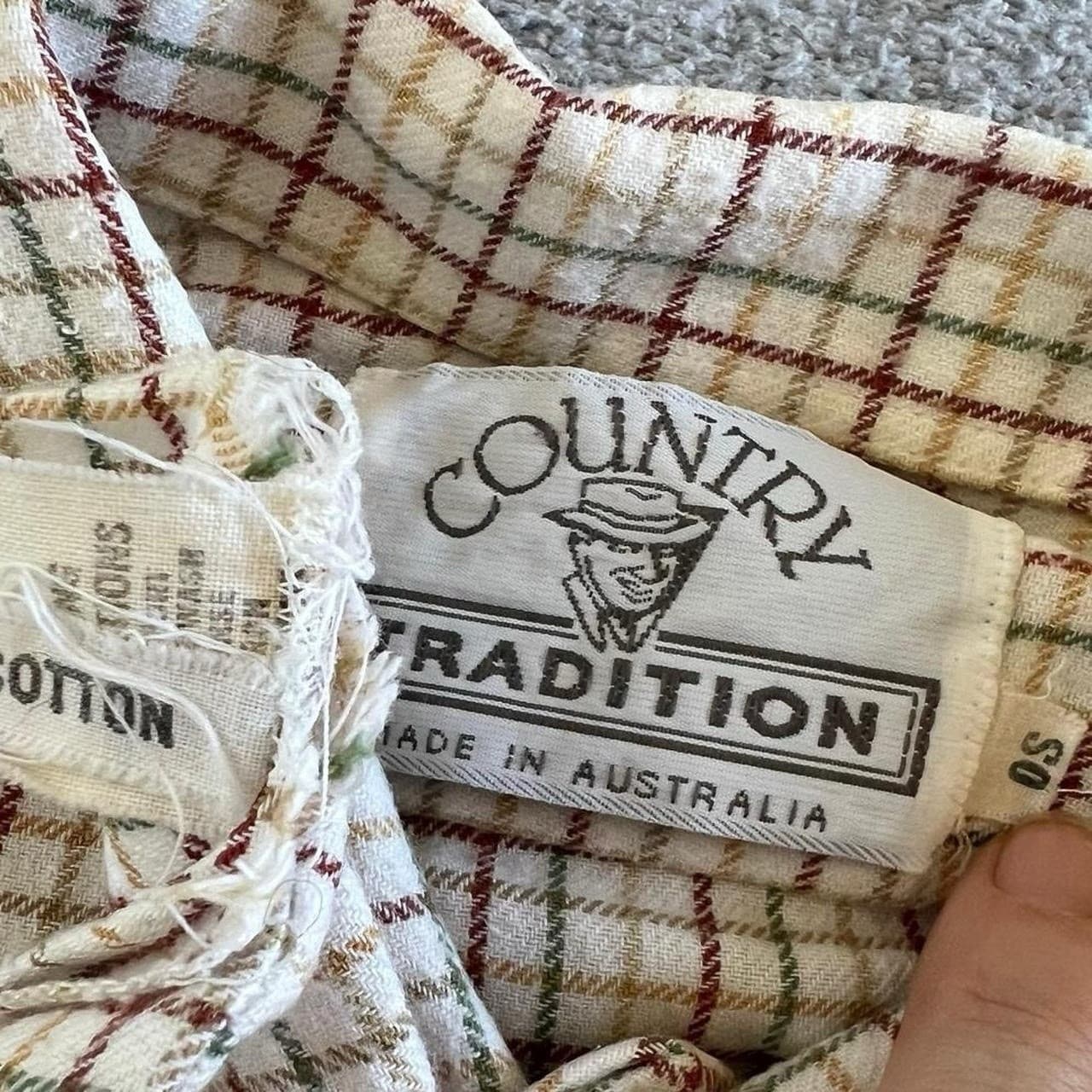 Vintage 90s Flannel Shirt Oversized Check Shacket Cotton L Workwear Prairie — photo 7 of 8