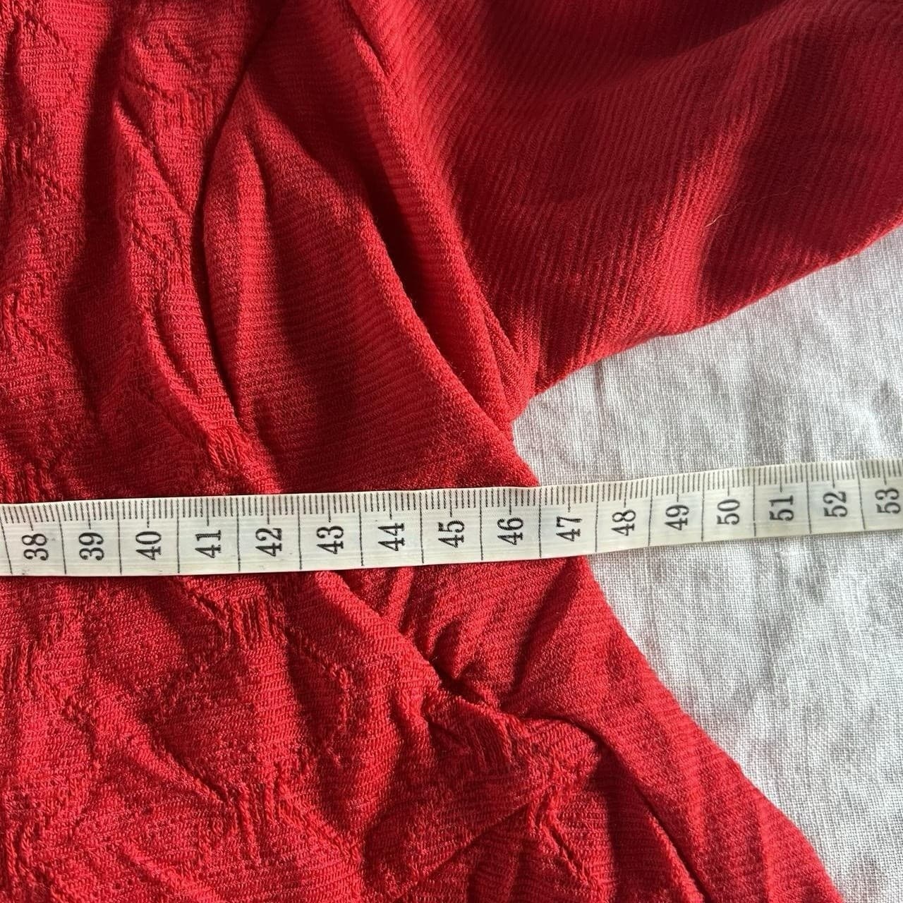 Y2K Vintage Red Hook Front Cardigan Knit Top Flare Hem Wool Blend M L It Girl — photo 6 of 8