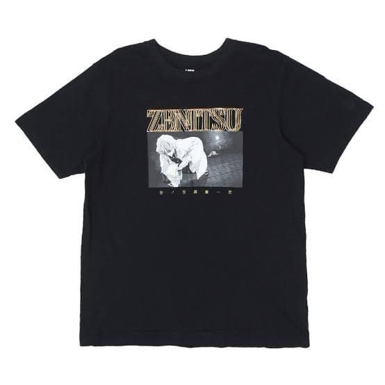 Uniqlo UT Demon Slayer Zenitsu T-Shirt Black Anime Graphic Tee Streetwear S — photo 1 of 6