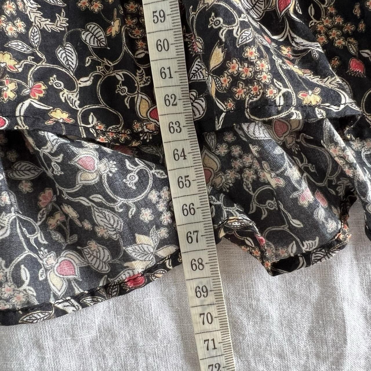 Catherine Murphy Floral Smocked Blouse Prairie Cottagecore Boho Puff Sleeve 10 — photo 7 of 8