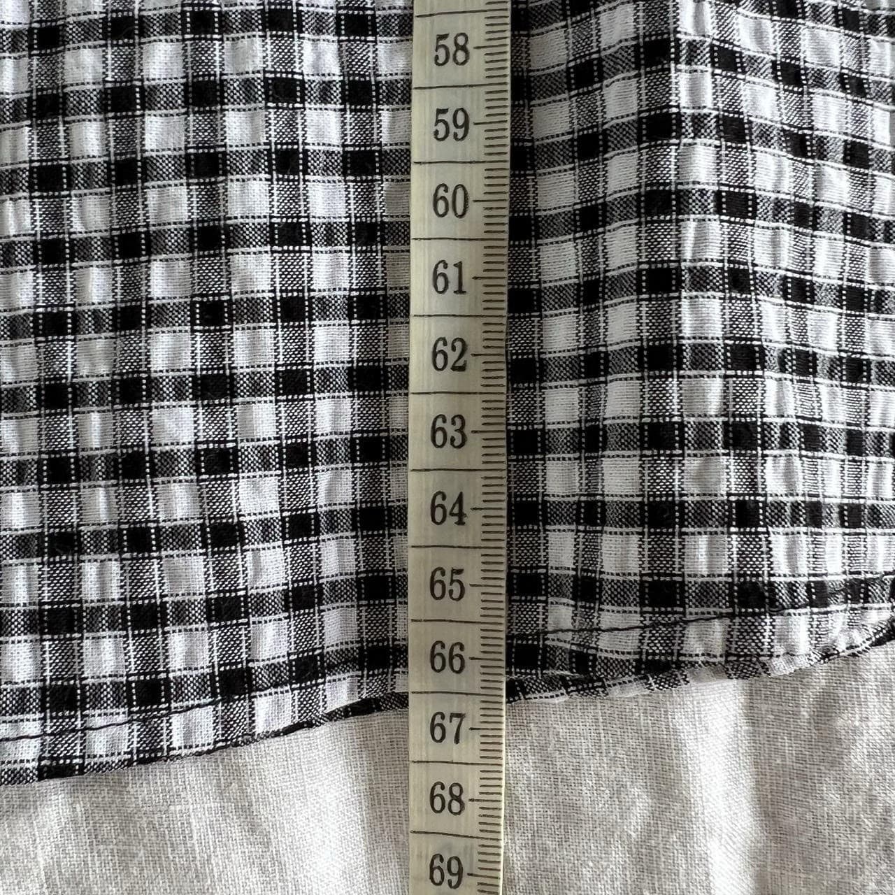 Seed Heritage Black Gingham Smock Top Puff Sleeve Prairie Romantic Size 12 — photo 7 of 8