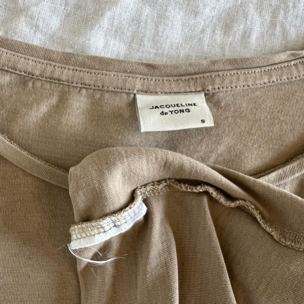 Jacqueline de Yong Beige Lace Trim Top Prairie Cottagecore Layering Size S — photo 8 of 8