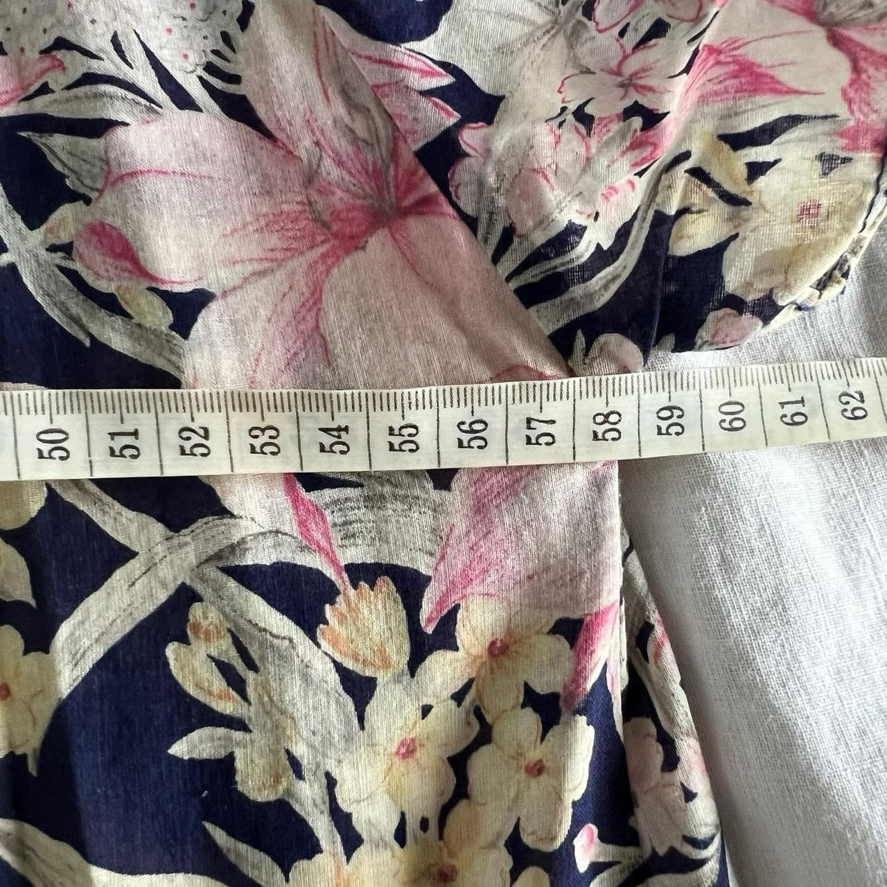 Vintage Ralstan Navy Pink Floral Maxi Dress Gown Prairie Romantic Size M 70s — photo 5 of 8