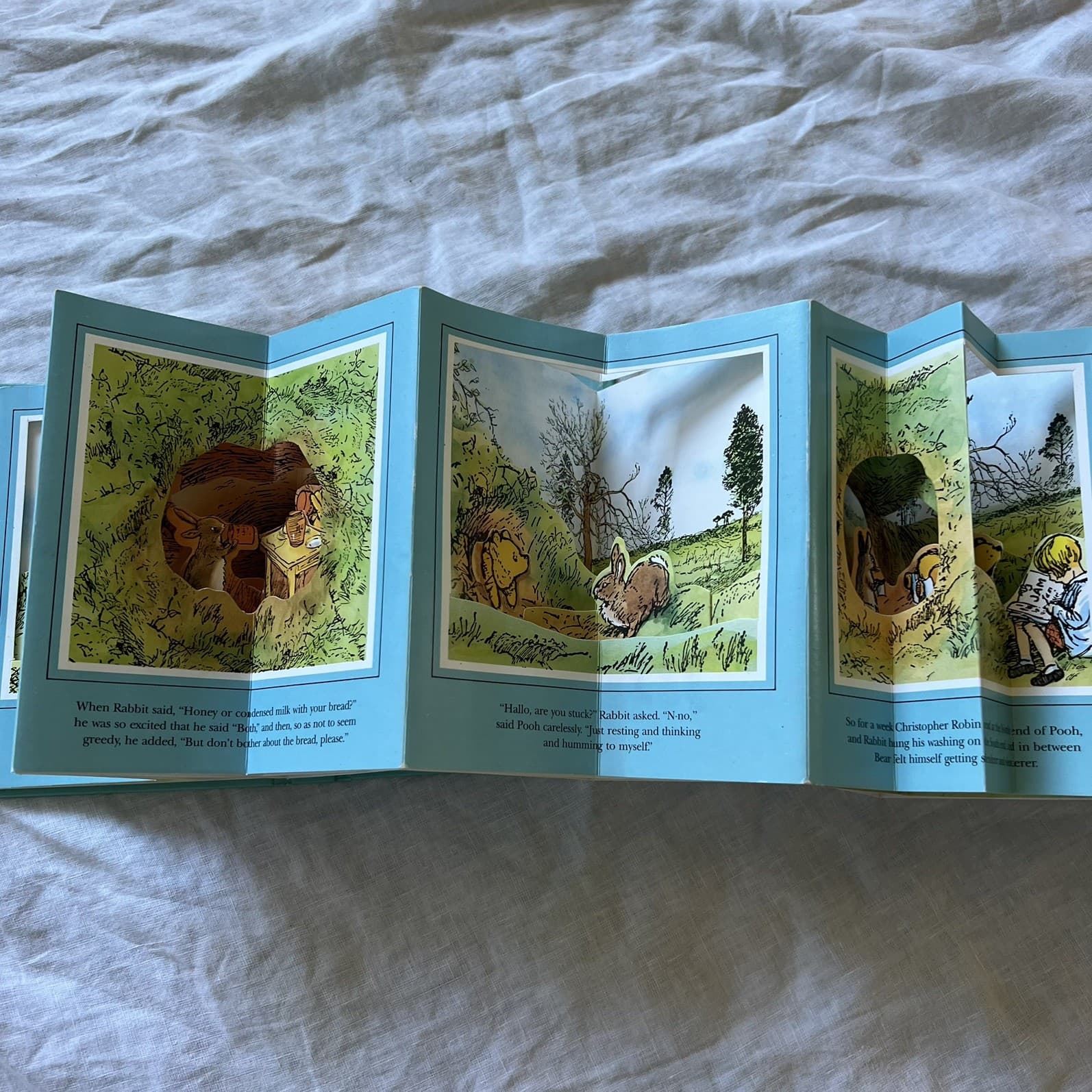 Vintage Pooh Goes Visiting A. A. Milne Carousel Book Pop Up 3D Shepard Art — photo 6 of 8