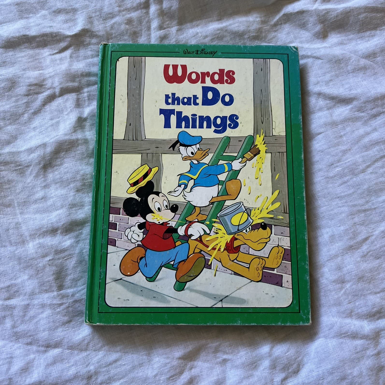 Vintage Walt Disney Words That Do Things Mickey Mouse Hardcover Action Verbs — photo 1 of 8