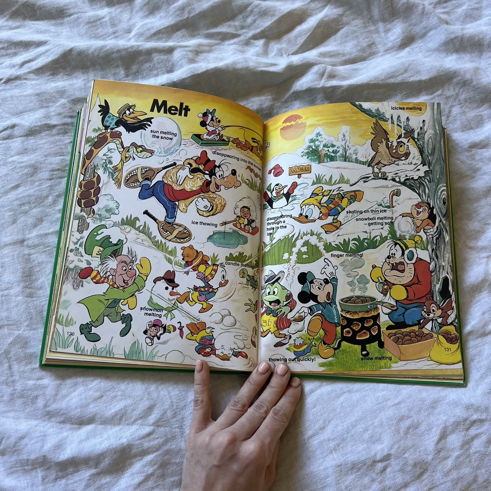 Vintage Walt Disney Words That Do Things Mickey Mouse Hardcover Action Verbs — photo 2 of 8