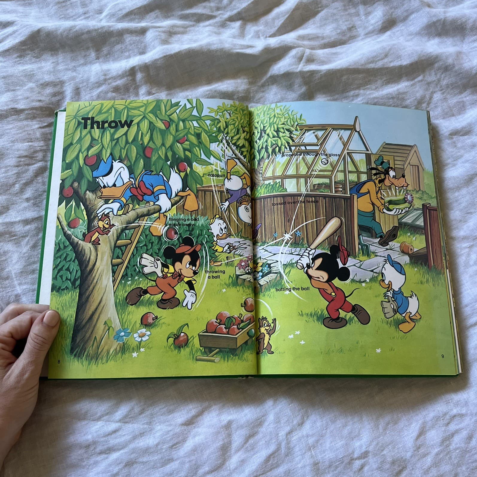 Vintage Walt Disney Words That Do Things Mickey Mouse Hardcover Action Verbs — photo 5 of 8