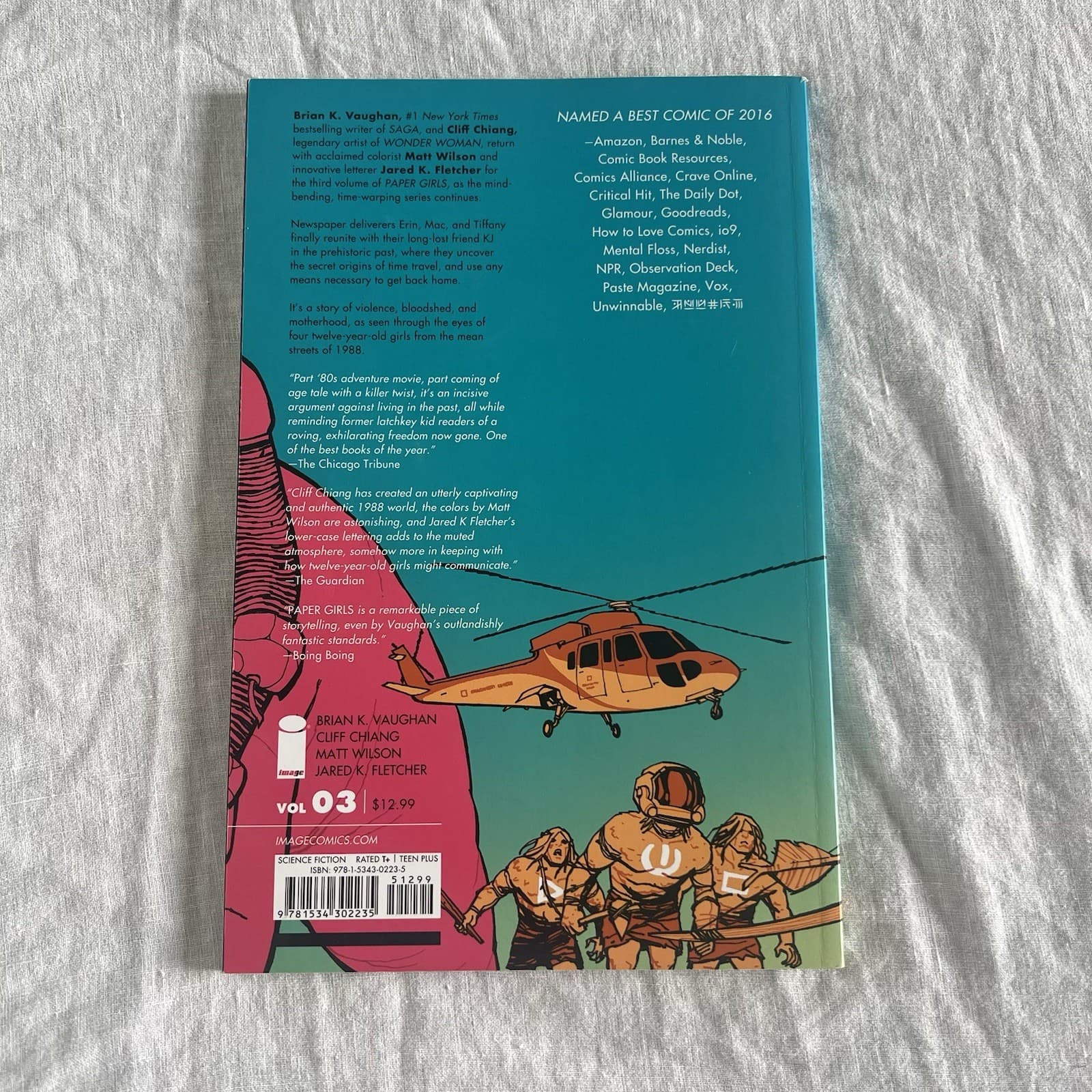 Paper Girls #3 Image Comics Brian K. Vaughan Cliff Chiang 2015 Sci-Fi — photo 2 of 2