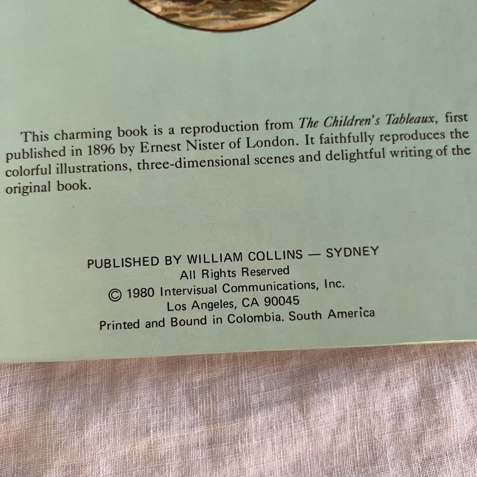 The Childrens Picture Book Ernest Nister Vintage Pop Up Cottagecore Antique — photo 3 of 7
