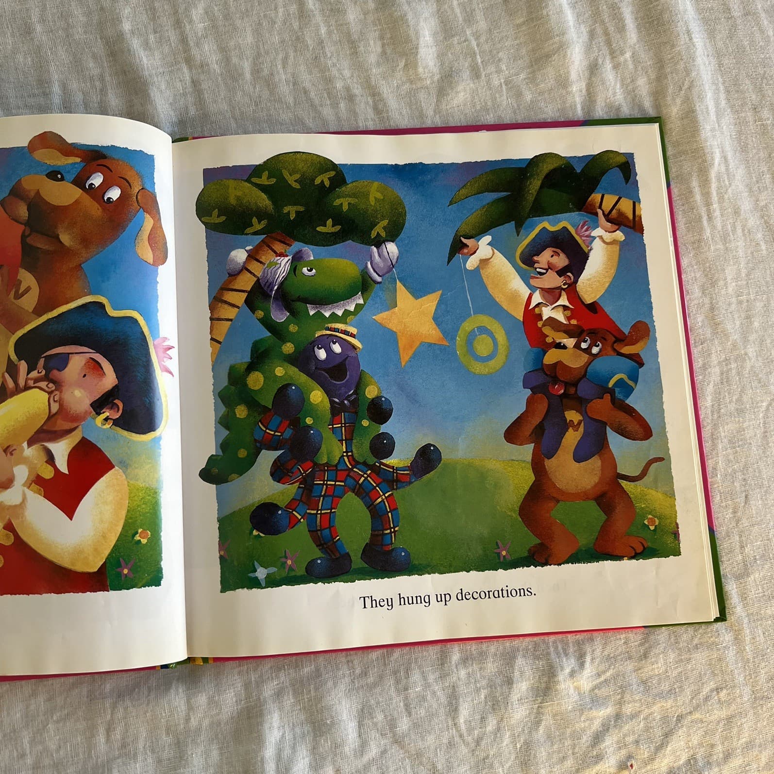 The Wiggles Dorothy The Dinosaur Lets Party Vintage Hardcover Original Members — photo 2 of 6