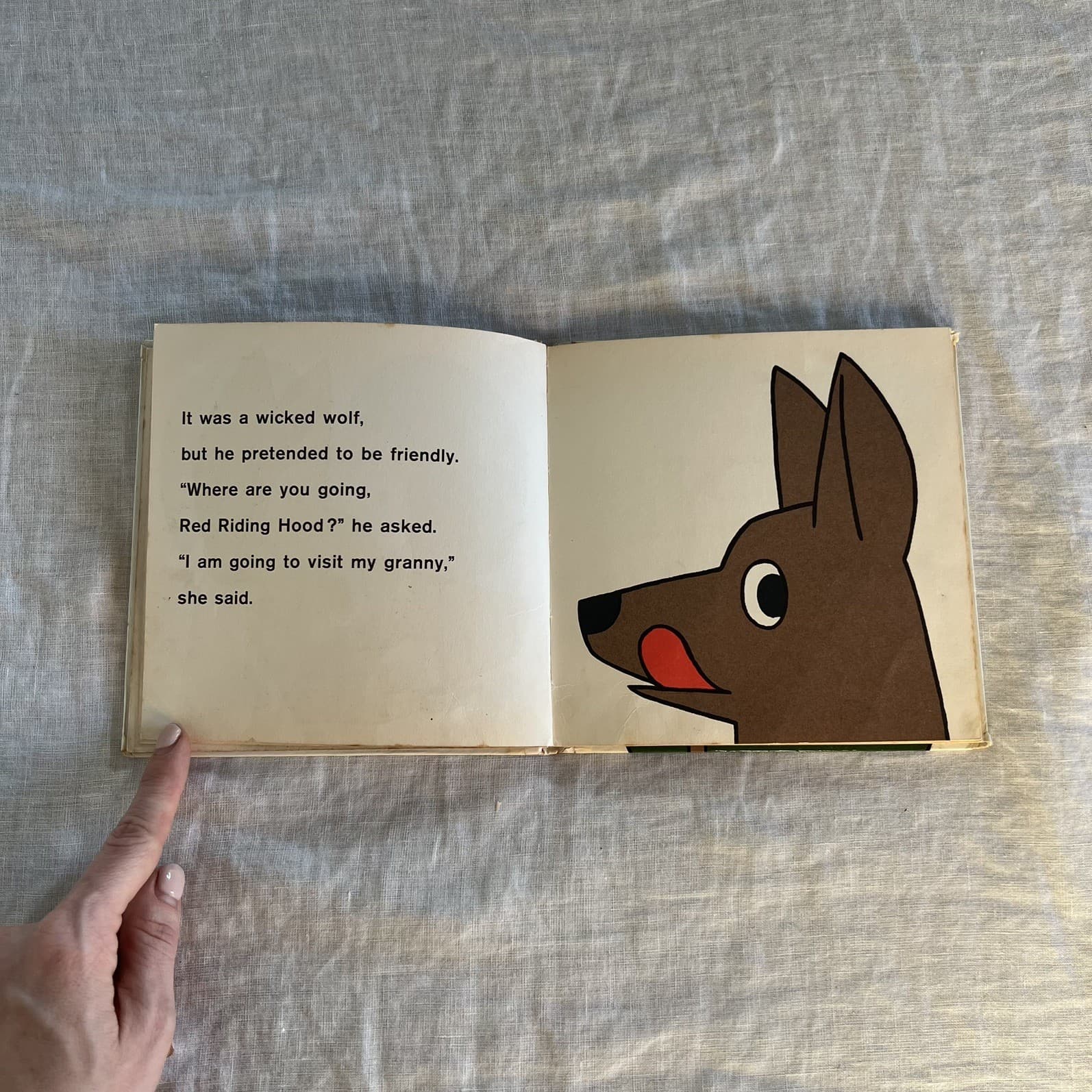 Red Riding Hood Dick Bruna 1968 Vintage Hardcover Book Retro Rare Miffy Artist — photo 7 of 7