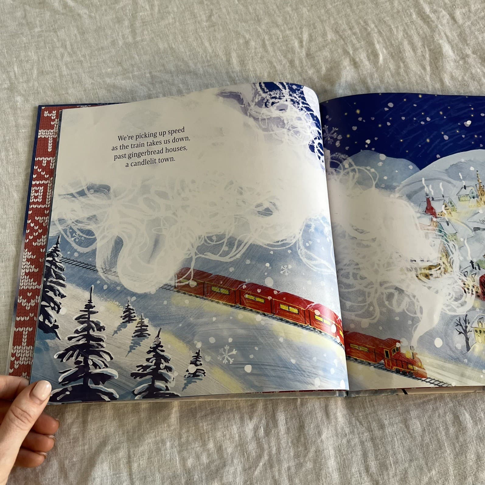 The Christmas Train Mike Lucas Hardcover Kids Picture Book Holiday Story — photo 2 of 4