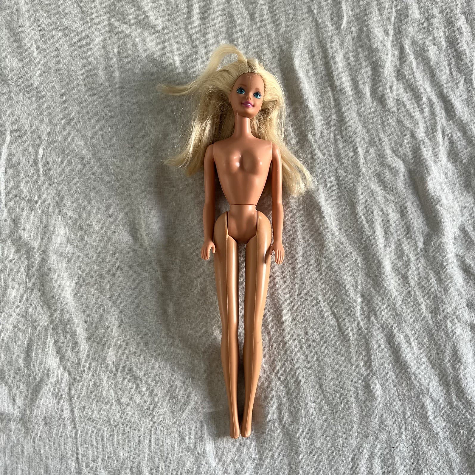 Vintage 90s Mattel Barbie Doll Blonde Superstar 1976 Head Mark 1966 Body Played — photo 1 of 6