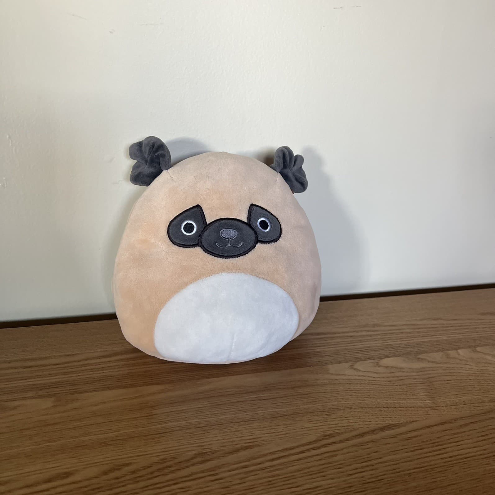 Squishmallow Prince The Pug Plush Soft Toy Beige Grey Stuffed Animal 8 Inch — photo 1 of 12