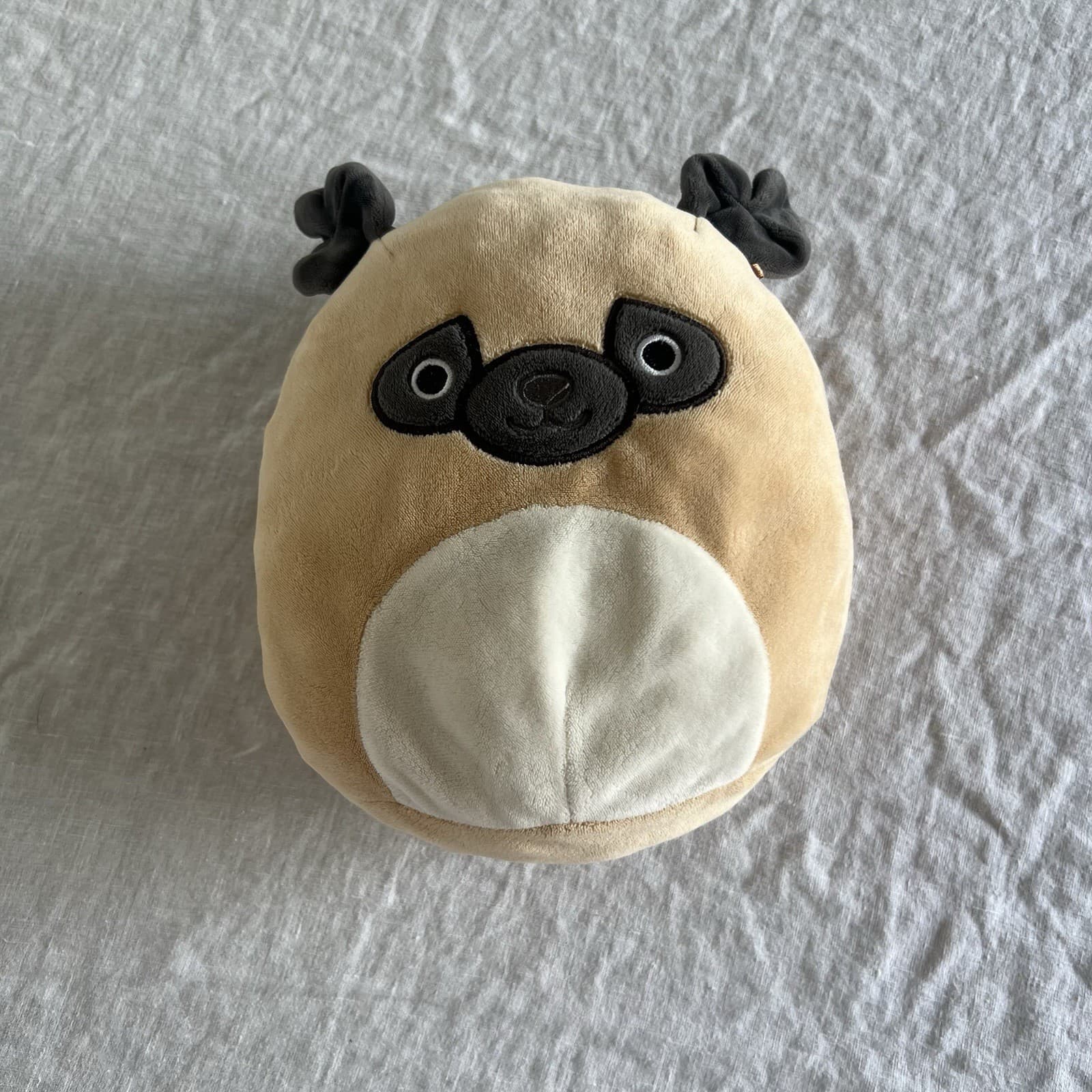 Squishmallow Prince The Pug Plush Soft Toy Beige Grey Stuffed Animal 8 Inch — photo 2 of 12
