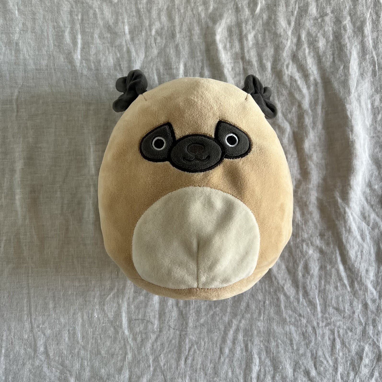 Squishmallow Prince The Pug Plush Soft Toy Beige Grey Stuffed Animal 8 Inch — photo 11 of 12