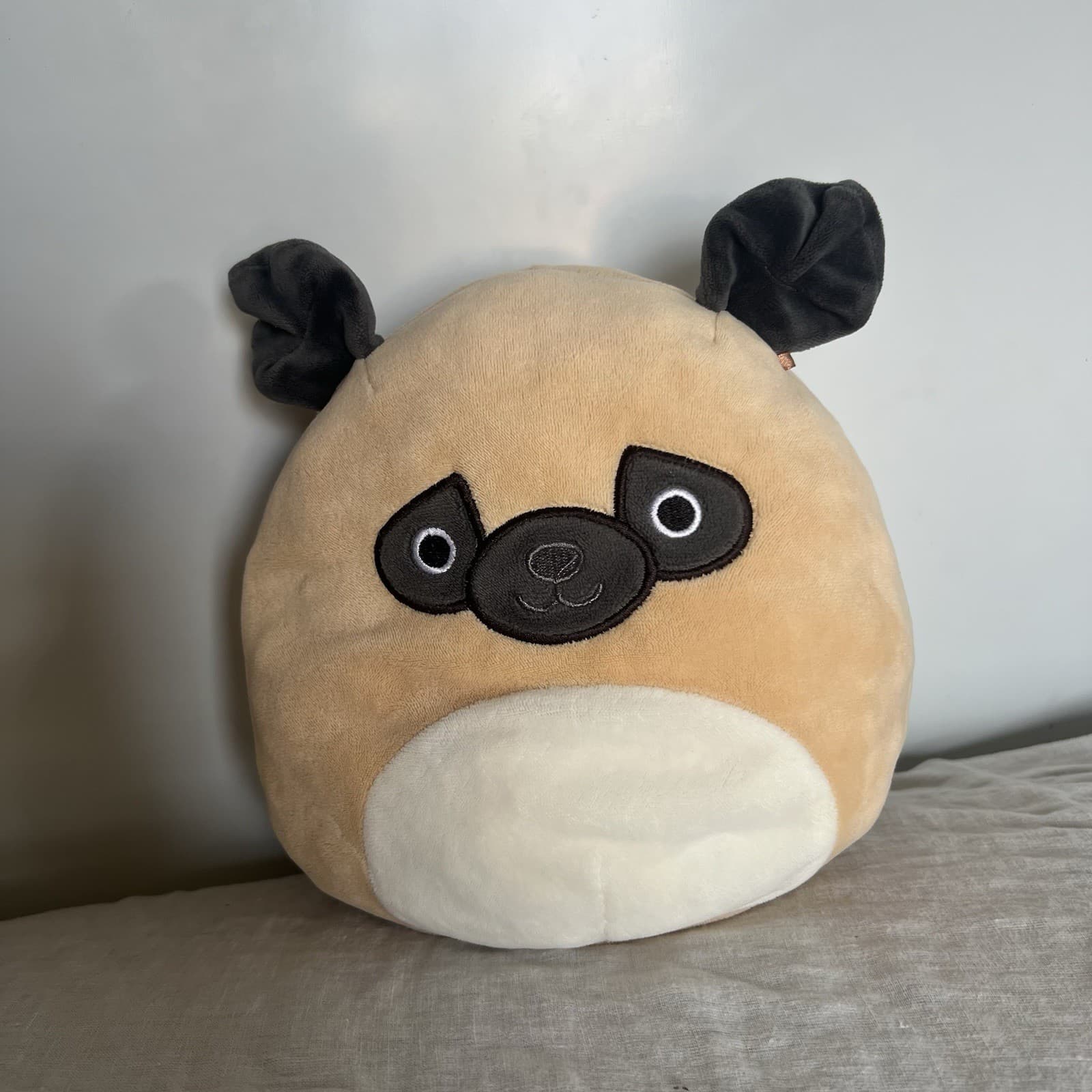 Squishmallow Prince The Pug Plush Soft Toy Beige Grey Stuffed Animal 8 Inch — photo 7 of 12