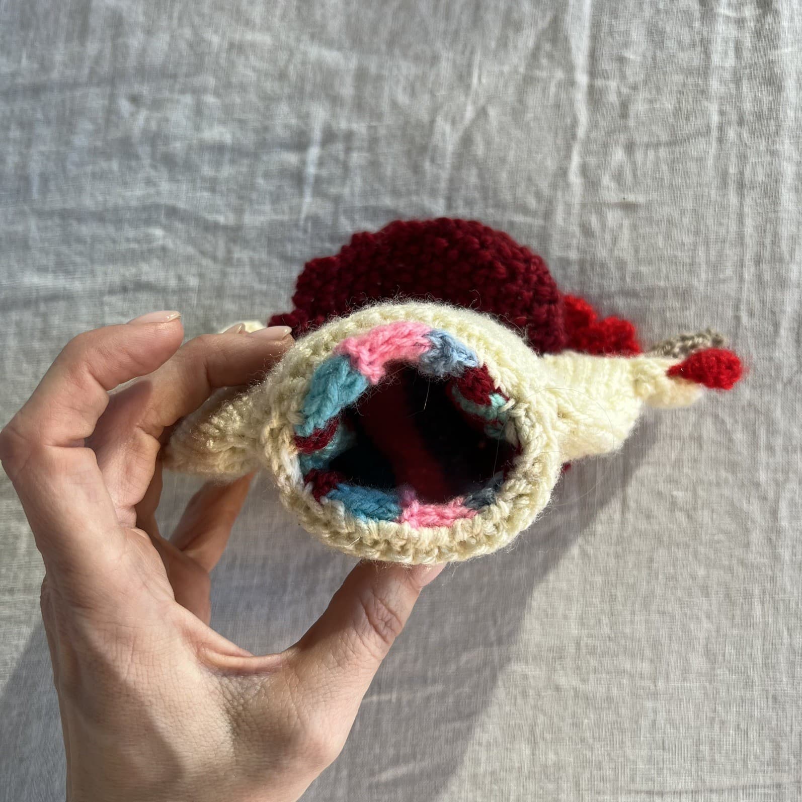 Hand Knit Chicken Egg Cosy Finger Puppet Vintage Cottagecore Farmhouse Kitchen — photo 2 of 7