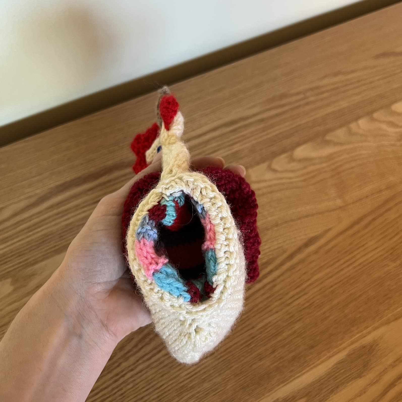Hand Knit Chicken Egg Cosy Finger Puppet Vintage Cottagecore Farmhouse Kitchen — photo 5 of 7