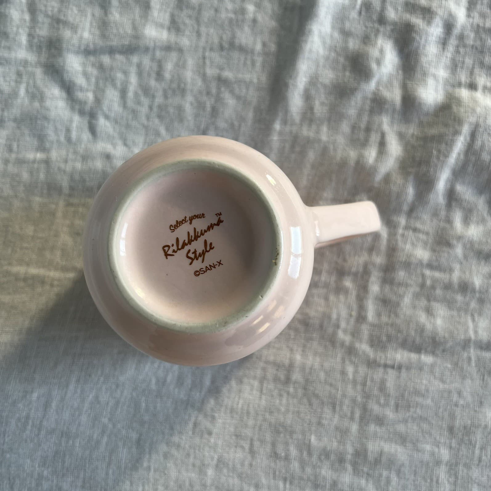 San-X Rilakkuma Cafe Mug Pink Korilakkuma Chairoikoguma Limited Edition Japan — photo 2 of 11