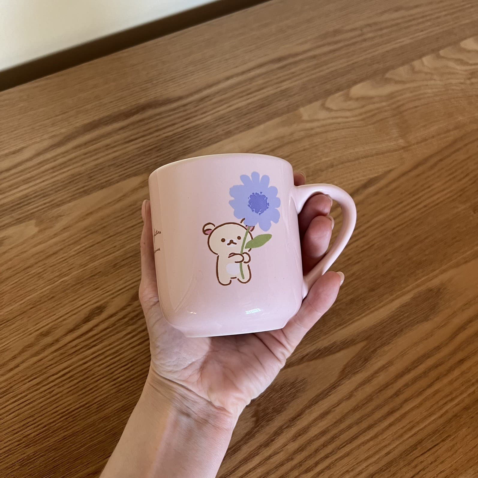 San-X Rilakkuma Cafe Mug Pink Korilakkuma Chairoikoguma Limited Edition Japan — photo 5 of 11