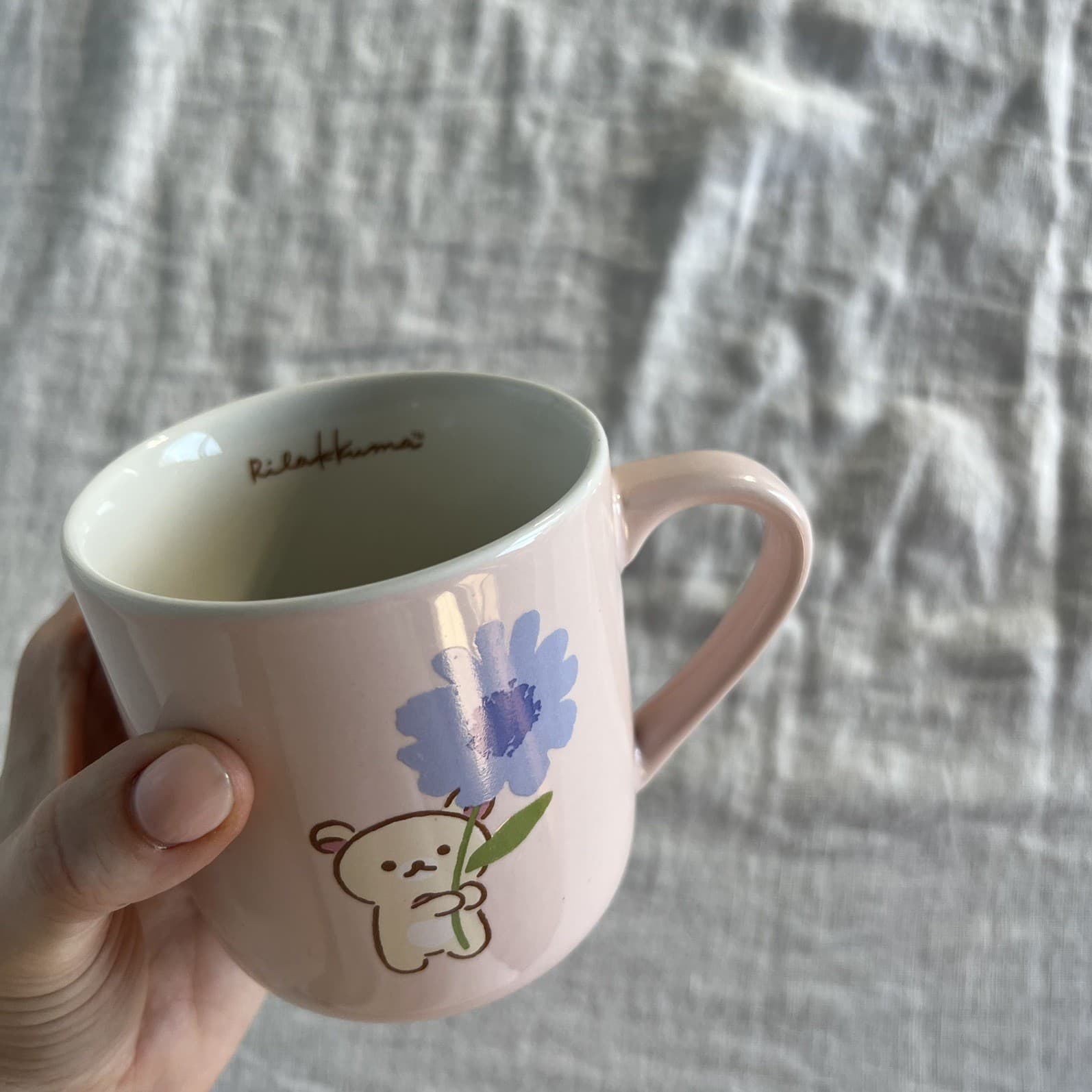 San-X Rilakkuma Cafe Mug Pink Korilakkuma Chairoikoguma Limited Edition Japan — photo 7 of 11