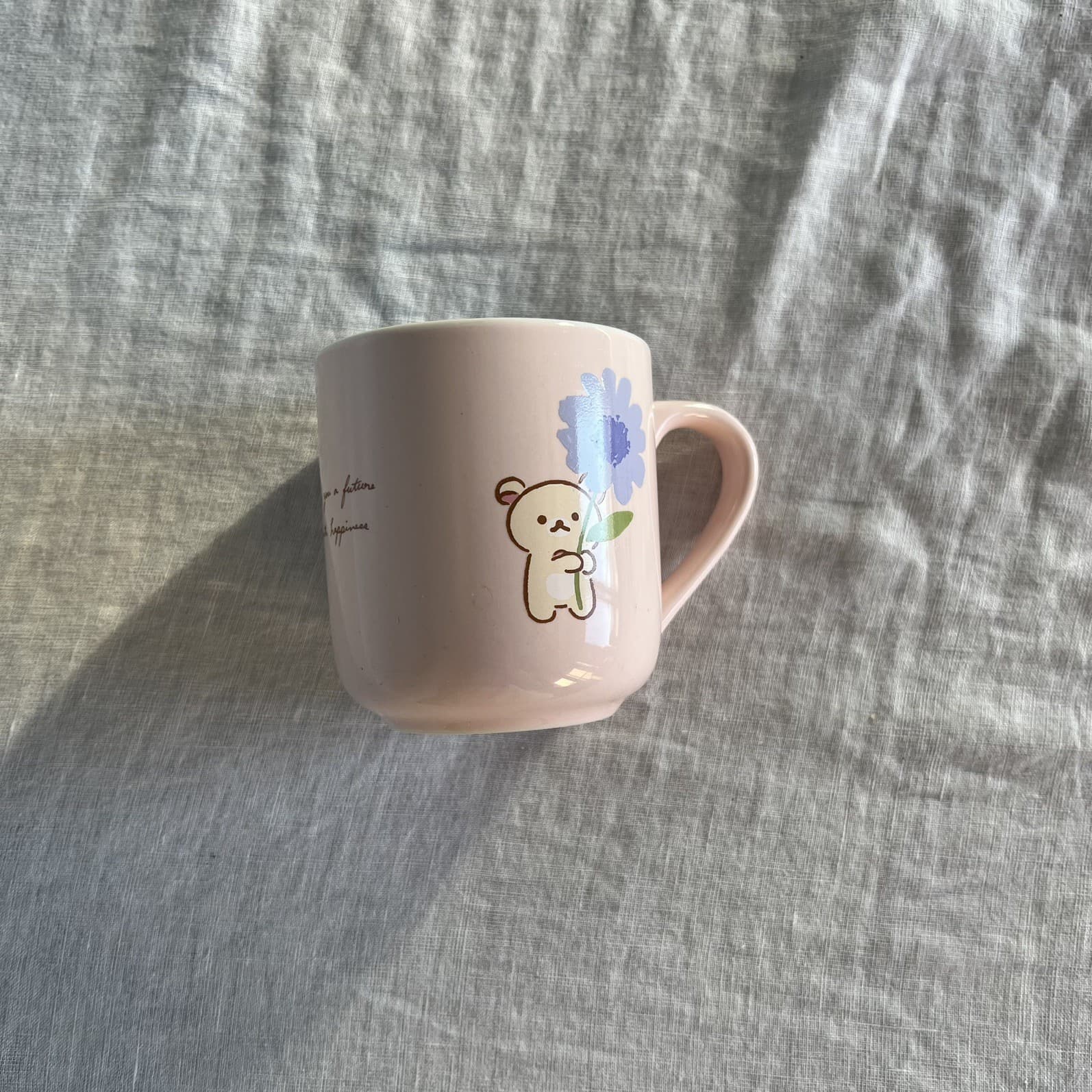 San-X Rilakkuma Cafe Mug Pink Korilakkuma Chairoikoguma Limited Edition Japan — photo 9 of 11