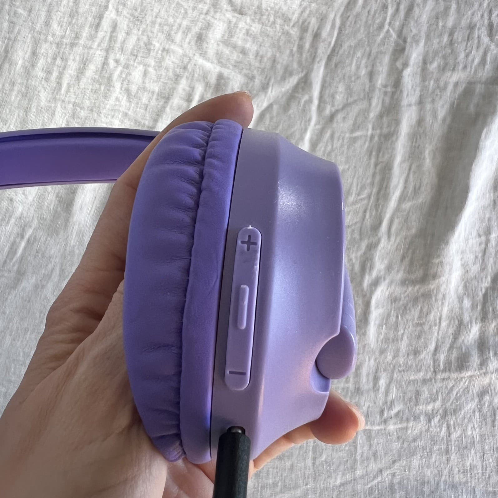 Laser Kids Bluetooth Headphones Purple Wireless Volume Limited Safe As New — photo 2 of 6