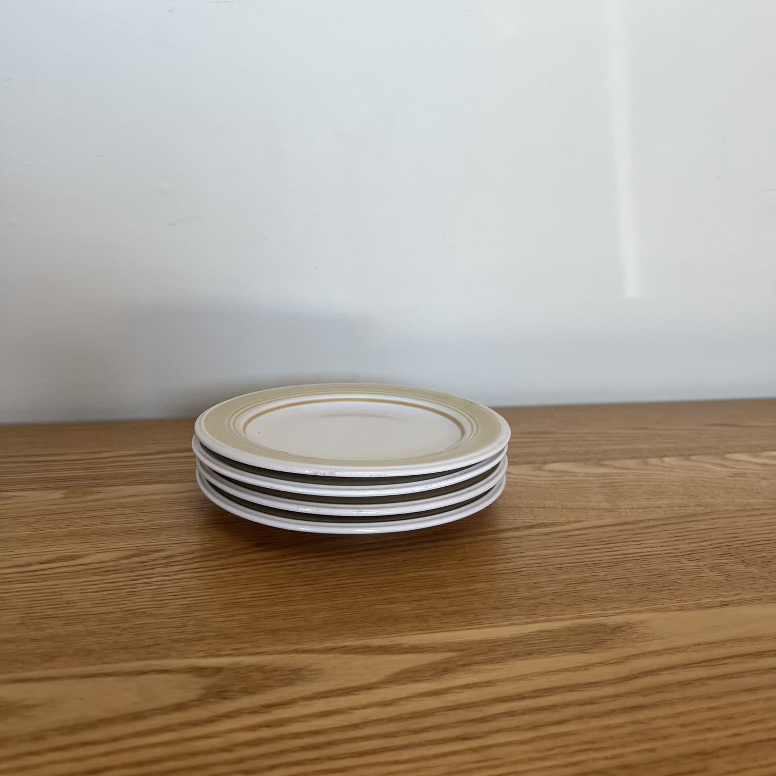 Wabi Sabi Earthy Japandi Vintage Stoneware Plates Impressions by Danielle Set 4 — photo 2 of 7