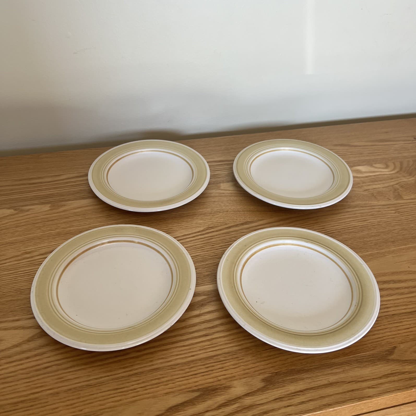 Wabi Sabi Earthy Japandi Vintage Stoneware Plates Impressions by Danielle Set 4 — photo 3 of 7