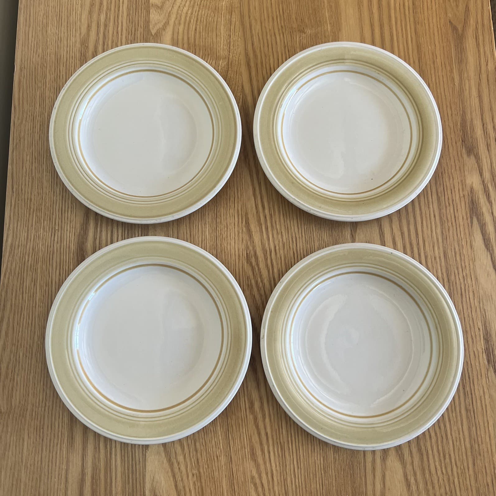 Wabi Sabi Earthy Japandi Vintage Stoneware Plates Impressions by Danielle Set 4 — photo 5 of 7