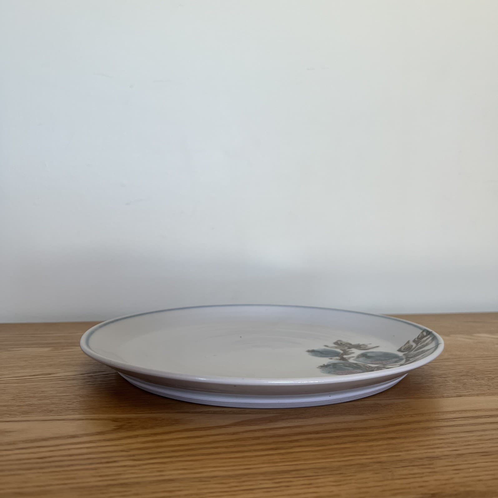 Farmhouse Rustic Vintage Handmade Ceramic Serving Platter Pomegranate Plate — photo 3 of 7