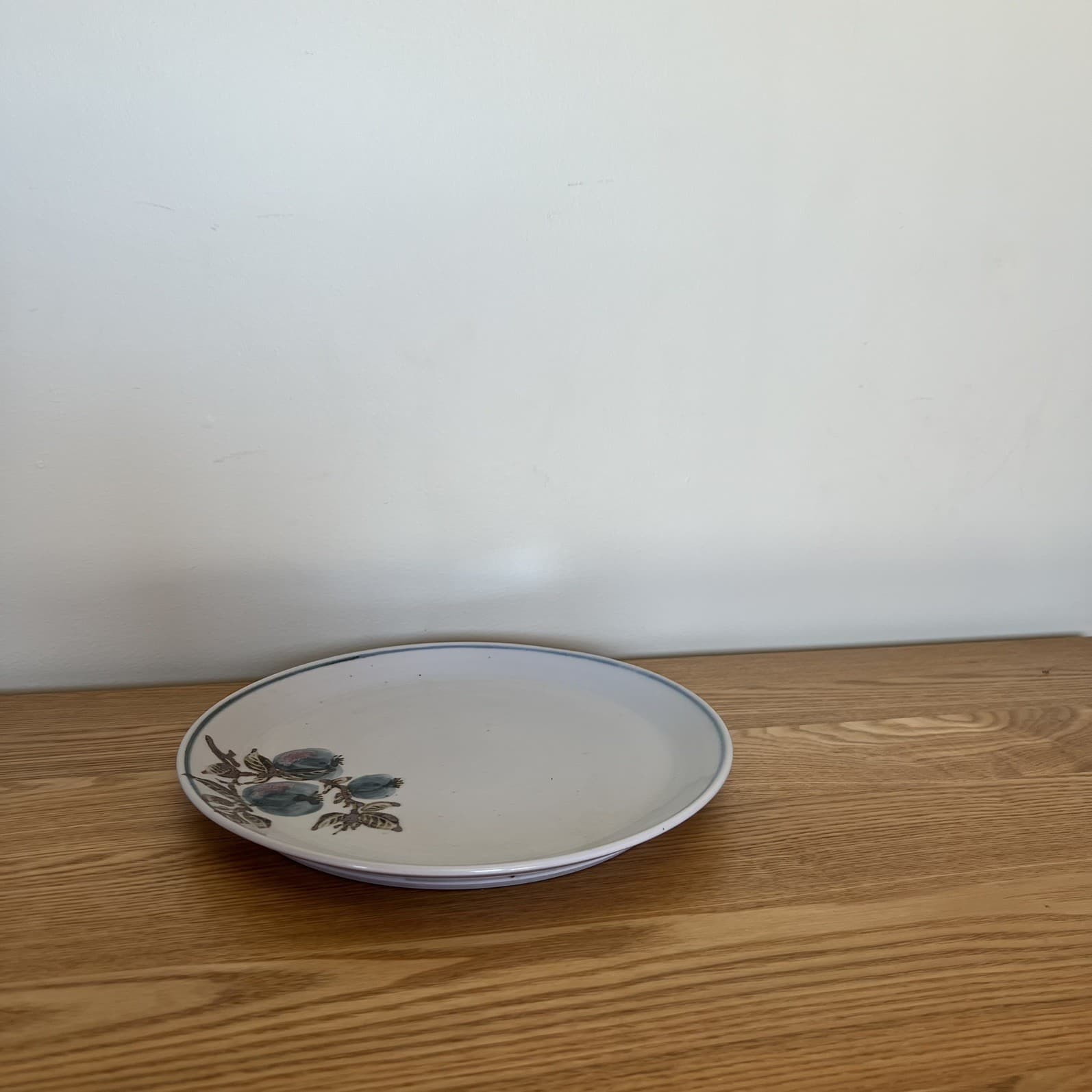 Farmhouse Rustic Vintage Handmade Ceramic Serving Platter Pomegranate Plate — photo 4 of 7