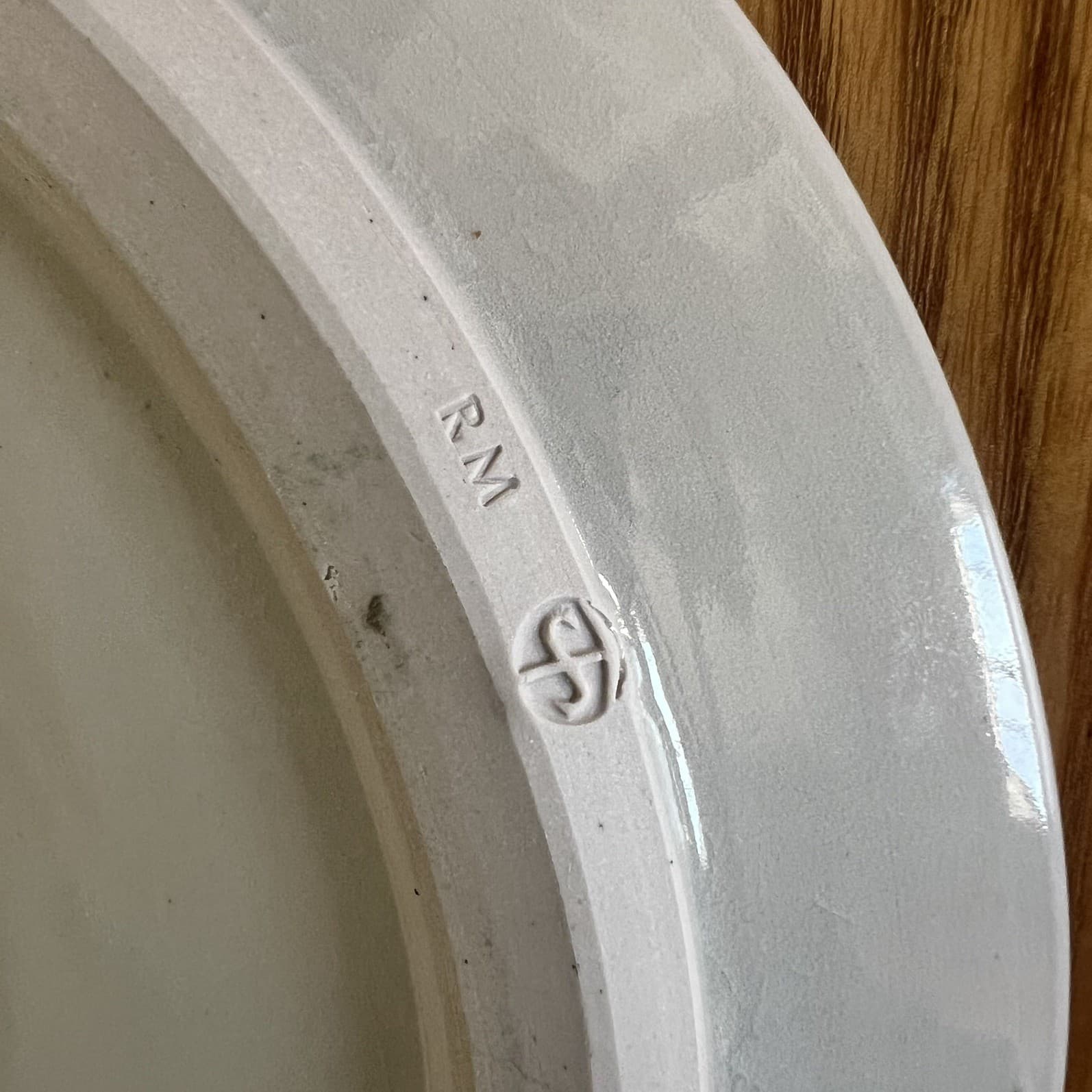 Farmhouse Rustic Vintage Handmade Ceramic Serving Platter Pomegranate Plate — photo 7 of 7