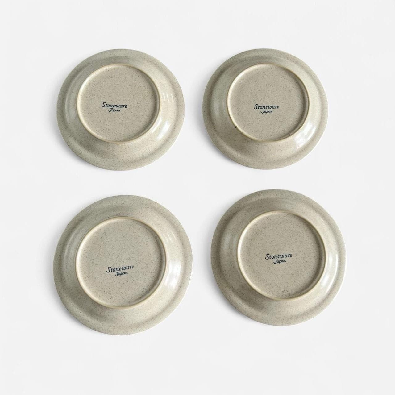 Wabi Sabi Earthy Japandi Vintage Stoneware Saucers Belmont Winners Circle Set 4 — photo 5 of 13