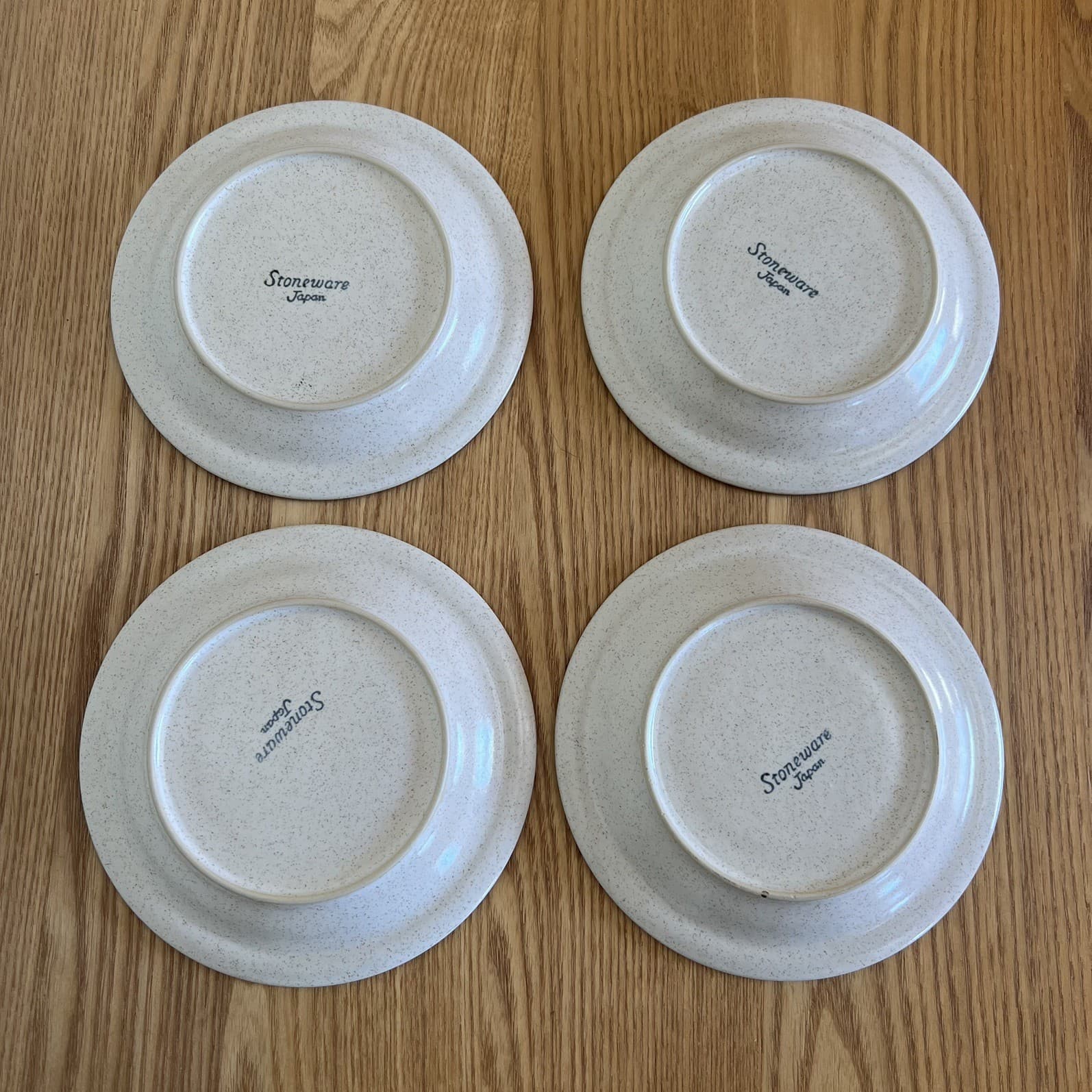 Wabi Sabi Earthy Japandi Vintage Stoneware Saucers Belmont Winners Circle Set 4 — photo 10 of 13