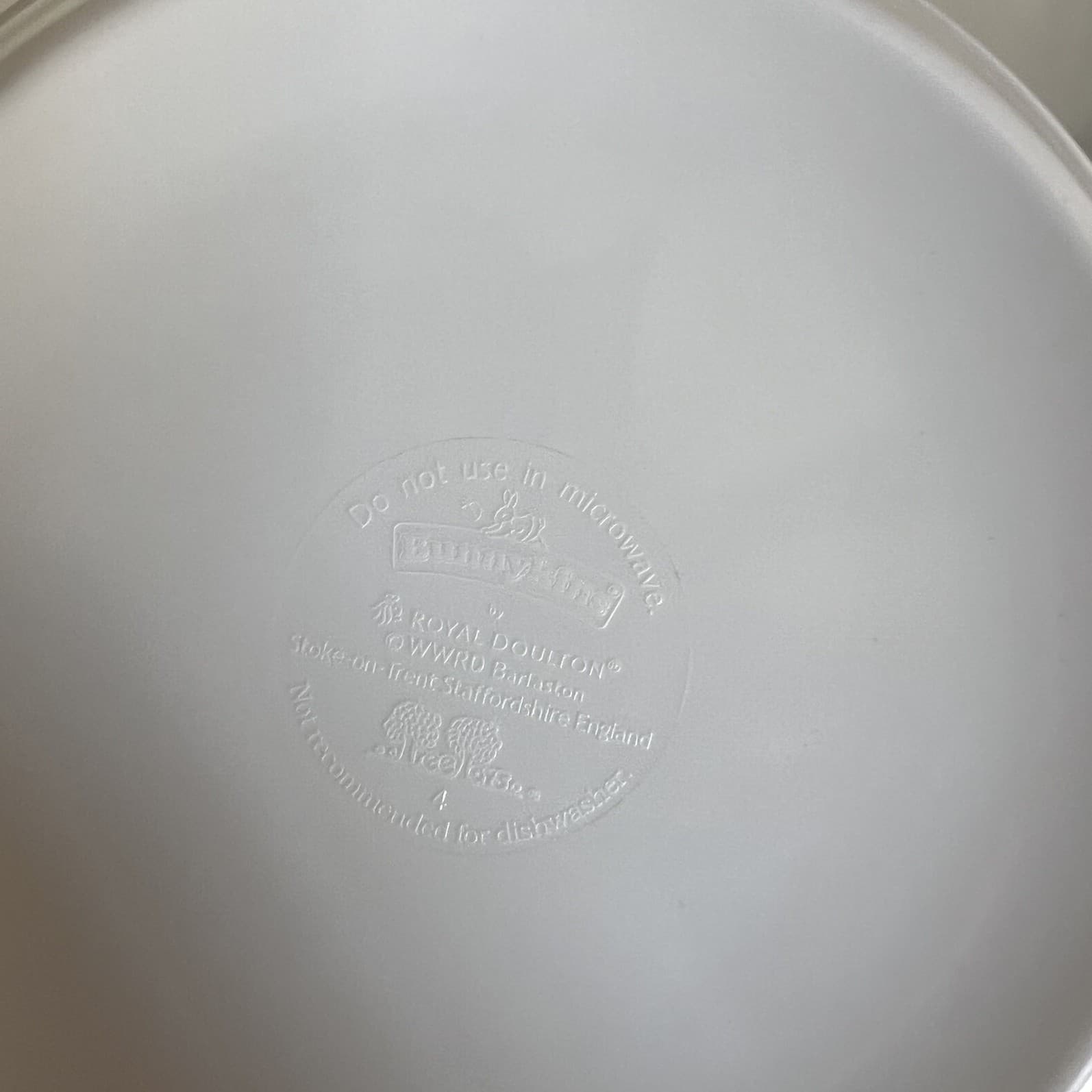 Royal Doulton Bunnykins Melamine Bowl Vintage Kids Nursery Rabbit Tableware — photo 11 of 12