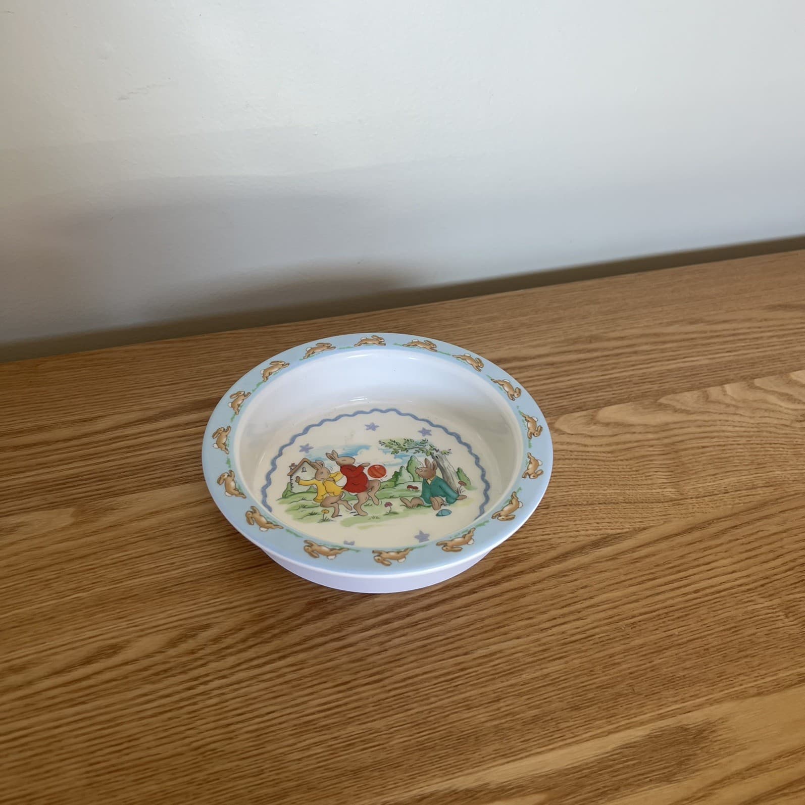 Royal Doulton Bunnykins Melamine Bowl Vintage Kids Nursery Rabbit Tableware — photo 12 of 12