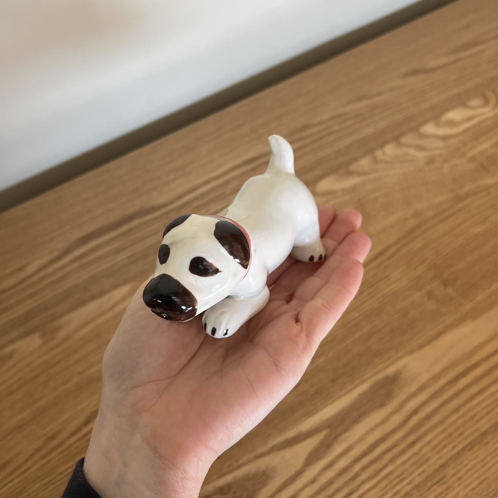 Vintage Ceramic Dog Figurine Mid Century Kitsch Puppy Ornament Nursery Decor — photo 11 of 12