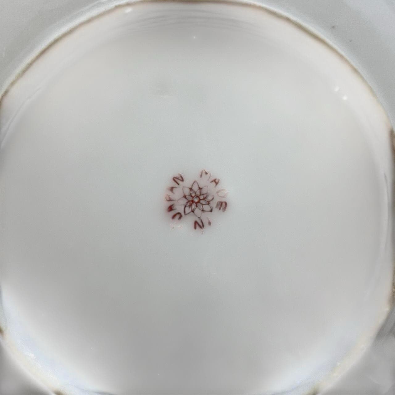 Vintage Japanese Ceramic Saucer Hand Painted Wabi Sabi Trinket Dish Wall Decor — photo 5 of 7