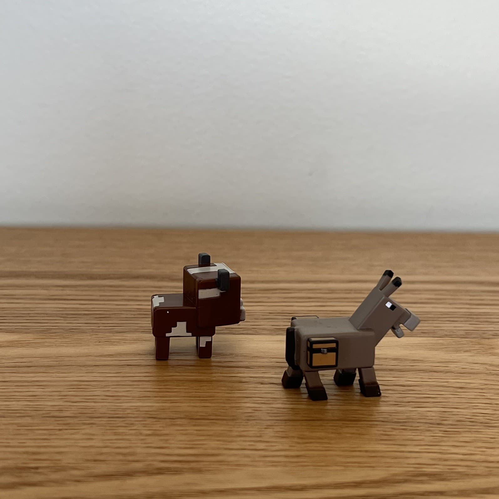 Official Minecraft Mini Figures Mattel Set of 2 Cow and Donkey with Chest Toy — photo 2 of 6